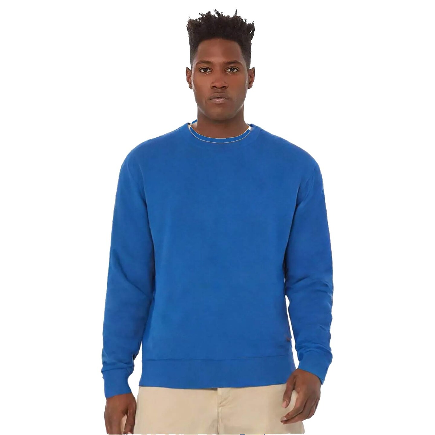 BELLA+CANVAS Sponge Fleece Drop Shoulder Crewneck Sweatshirt for Casual, Streetwear & Layering Wear