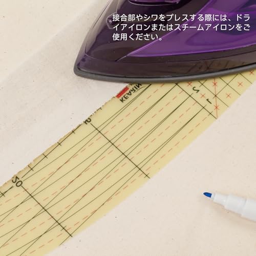 Kearing&#xAE; Hot Hem Ruler for Sewing, Patented Heat Resistant Non-Slip Hot Ironing Ruler for Measure, Mark, Fold, Press with Dry or Steam Iron