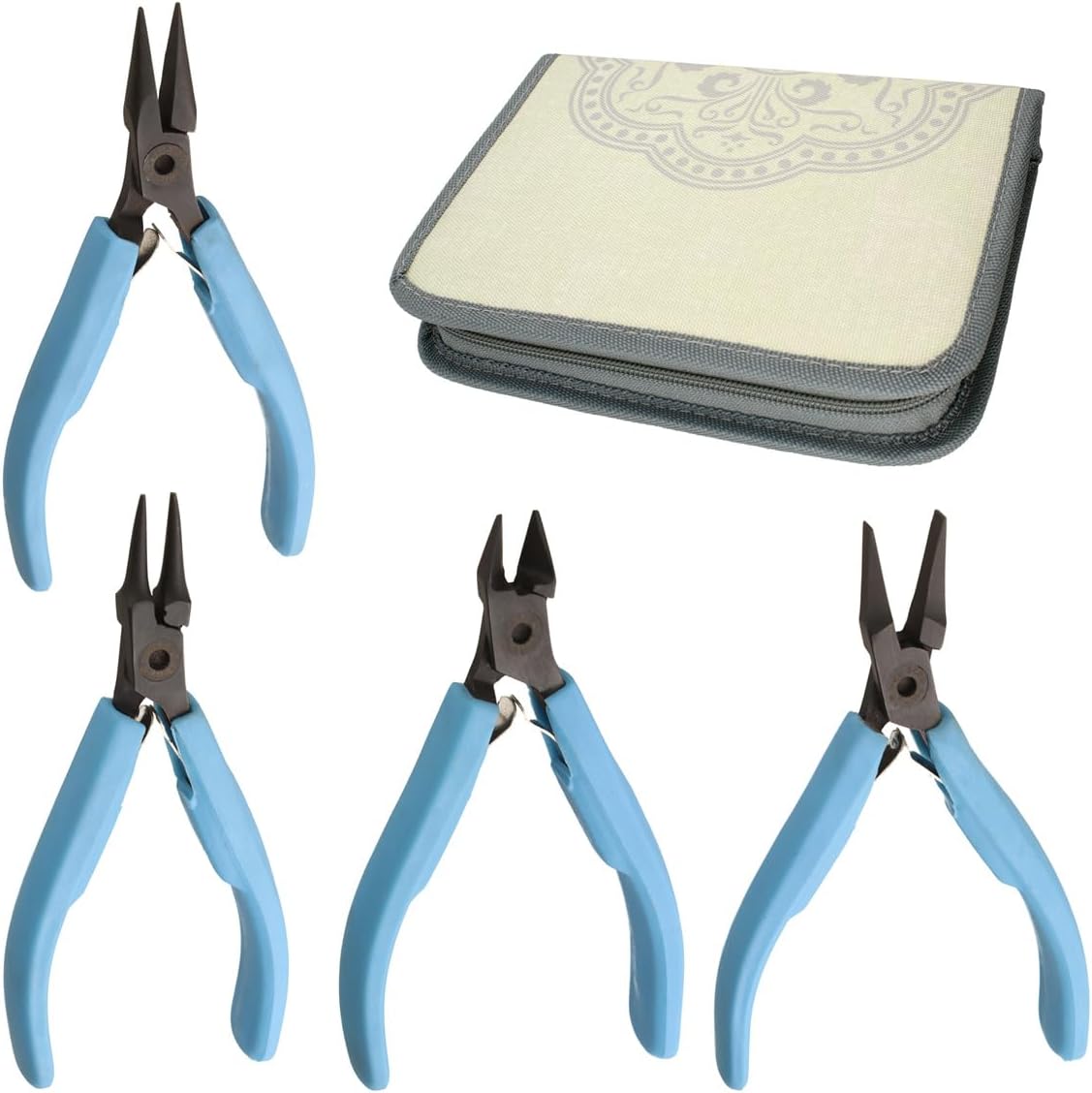 The Beadsmith Chain Nose Pliers - Jeweler’s Elements - Black Oxide Coated Jewelry-making Tool for Bending Wire and Closing Jump Rings