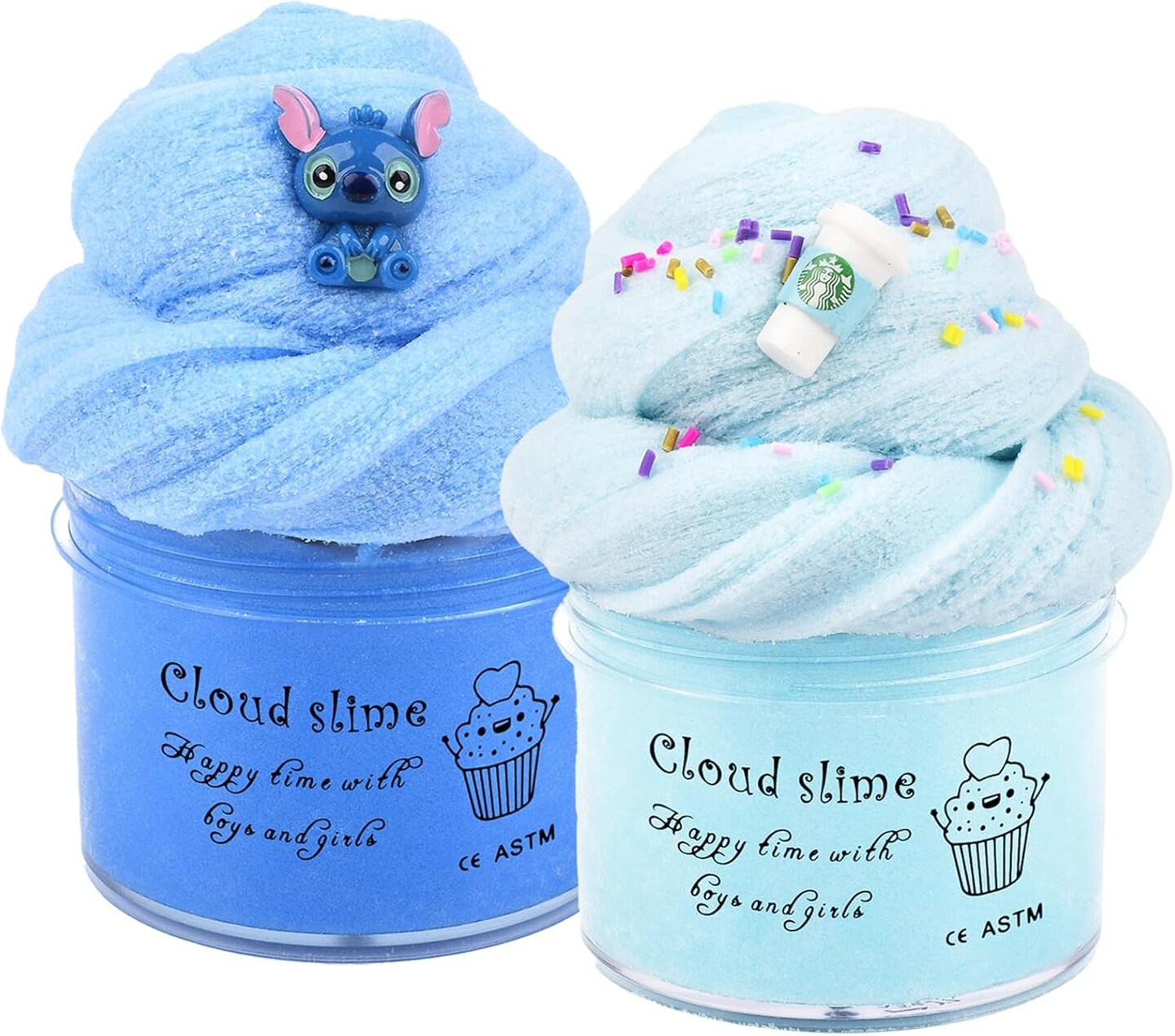 Cloud Slime Kit - 2 Pack Soft and Non-Sticky Slime