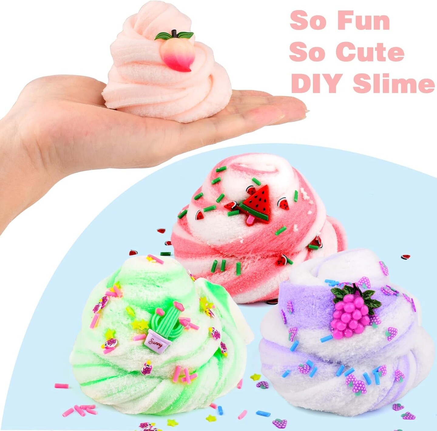 9 Pack Cloud Slime Kit
