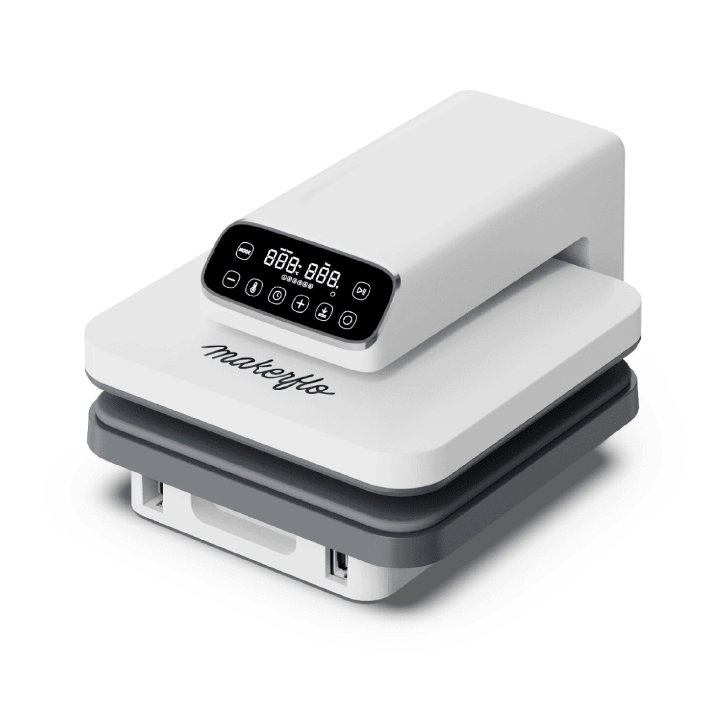 MakerFlo Automatic Heat Press Machine – 15" x 15" Auto Open Heat Press for Sublimation, DTF, HTV & Clothing/Mug Transfers – Even Heating Plate, Slide-Out Tray & Digital Controls for Crafting