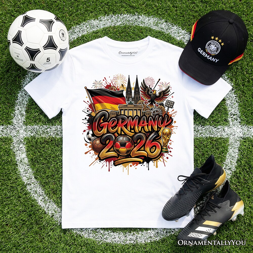 Germany 2026 FIFA World Cup Soccer T-Shirt, Fans Football Tee