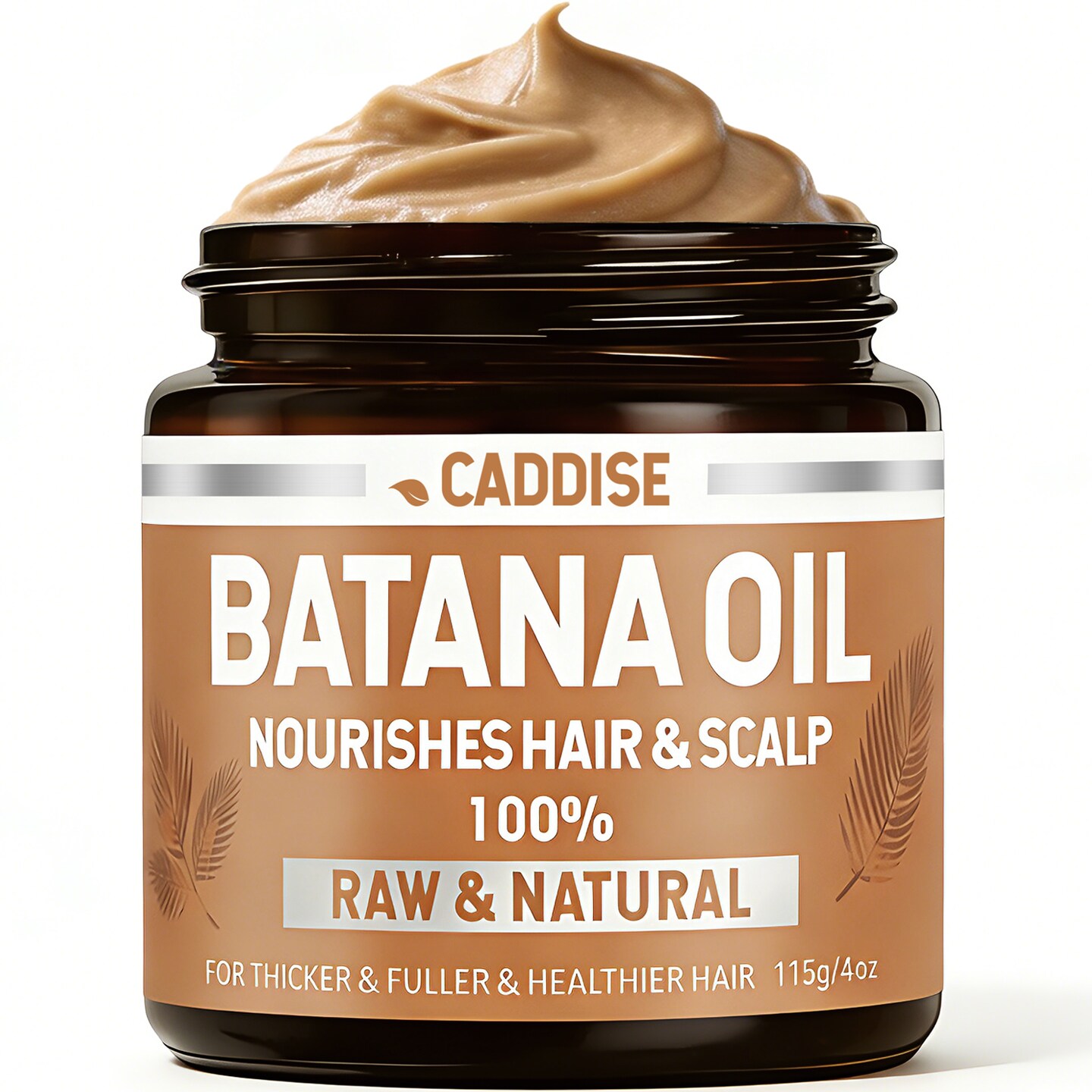 Batana Oil for Hair Growth - 100% Pure & Natural Batana Paste from Honduras for Thicker & Fuller & Strong Hair, Organic Raw Batana Hair Mask for Women & Men, Fresh Scented, 4 oz