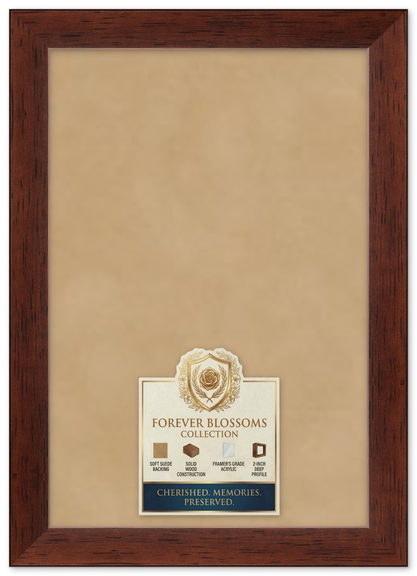 CustomPictureFrames.com Solid Wood Dried Flower Shadowbox - Multiple Frame Colors 10x14 to 10x14 With Suede Lining - Made in the USA Made in the USA