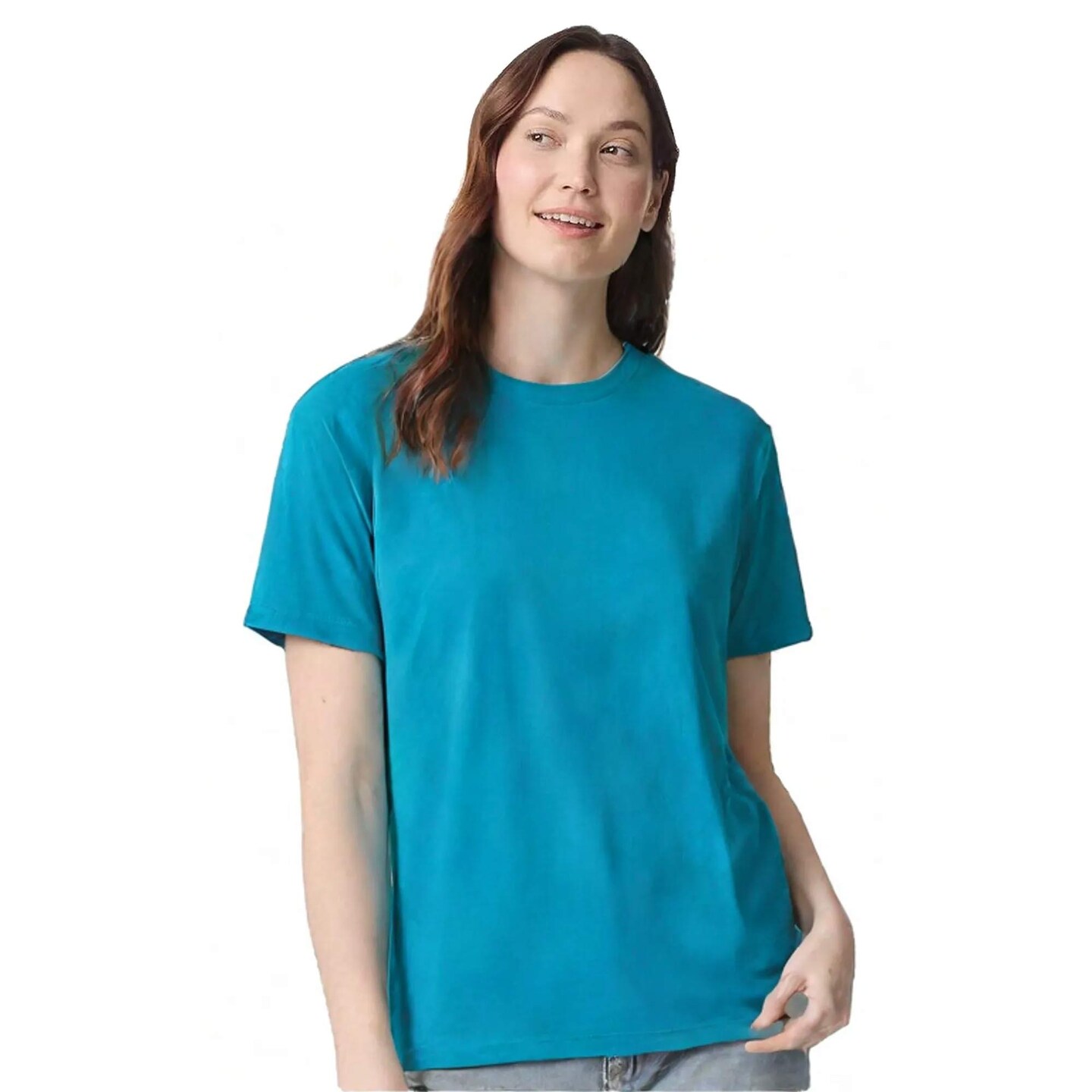 Gildan® Crewneck Heavy Cotton Short Sleeve T-Shirt 5.3 oz 100% Cotton Classic Fit Everyday Blank Tee for Custom Printing