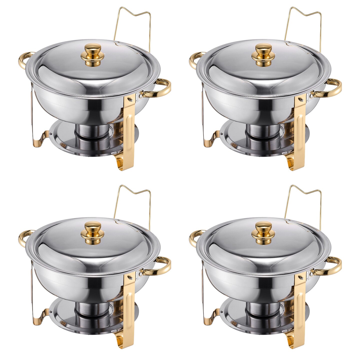 5 Qt Chafing Dish Buffet Set, Catering Warmer with Pans and Stand