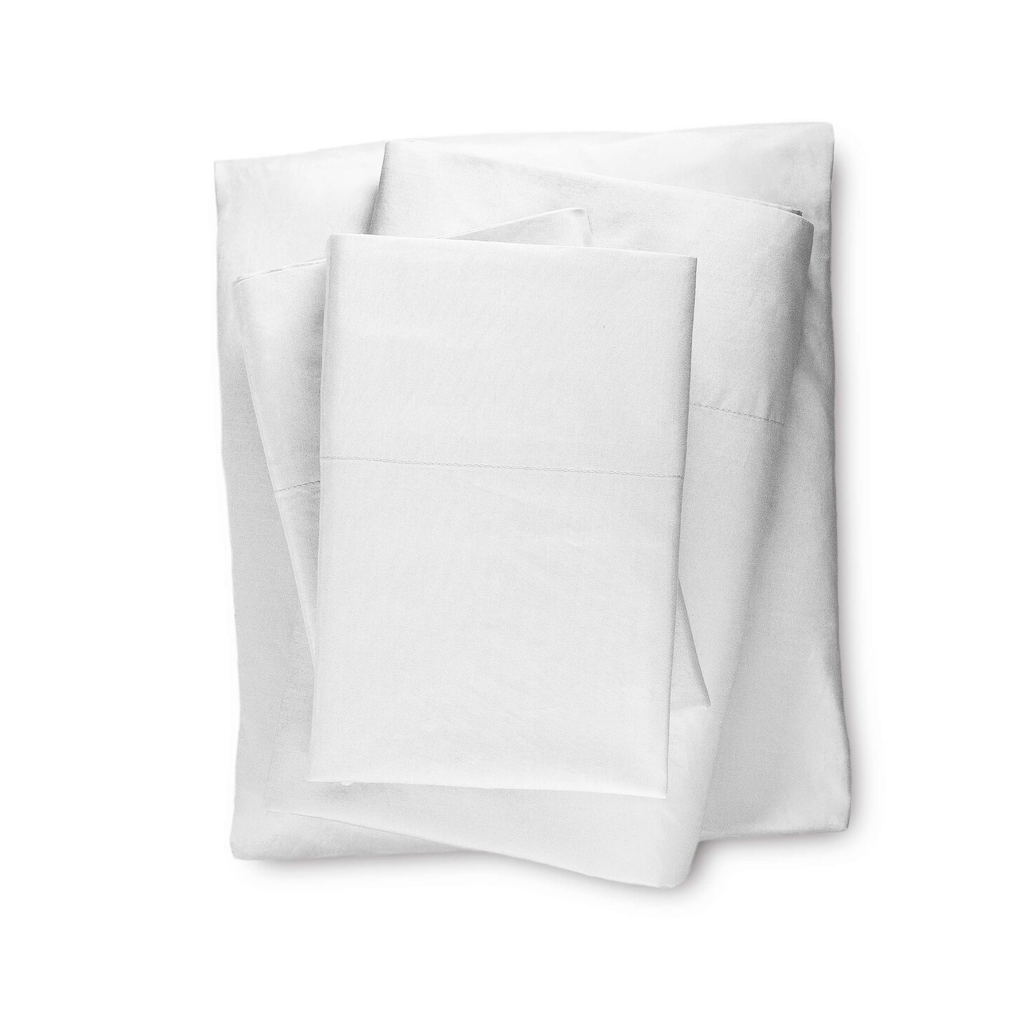 Cotton Rich 144 Thread Count Bed Sheet Set – Bright White, Twin/Full/Queen/King (3 & 4 Piece Options)