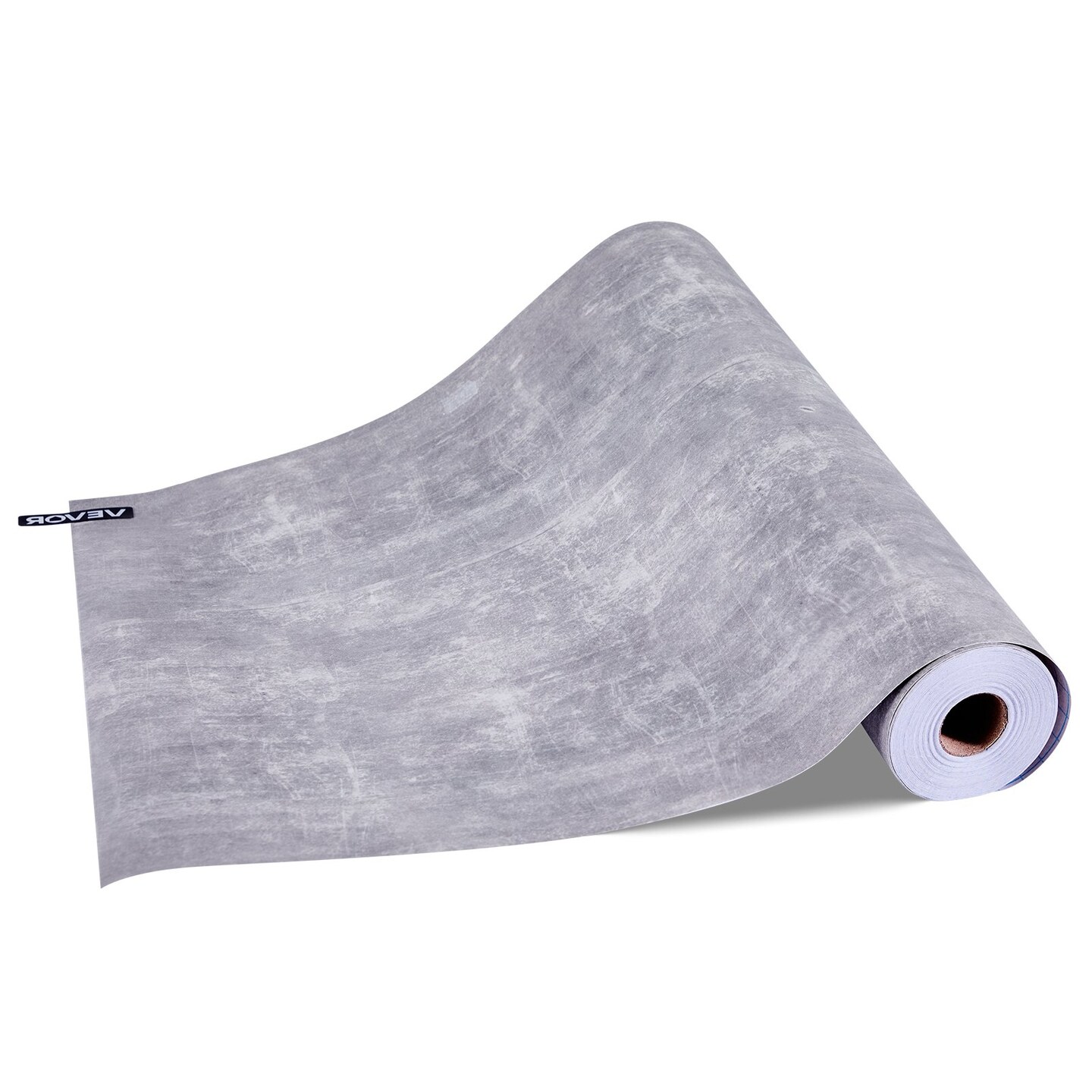 Dark Gray Vinyl Wallpaper Peel and Stick Industrial Style Extra Wide Roll