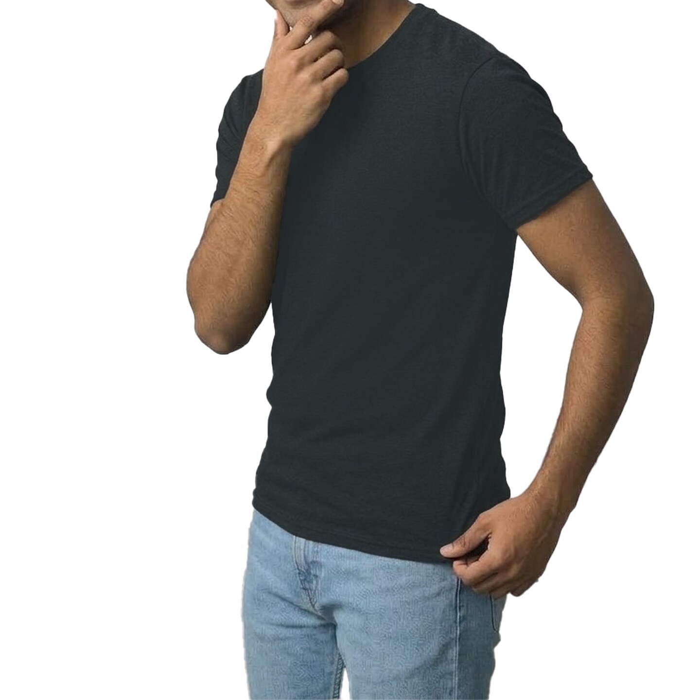 Gildan Ultra Cotton Black Craft Blank T-Shirt Bundle for DIY Printing