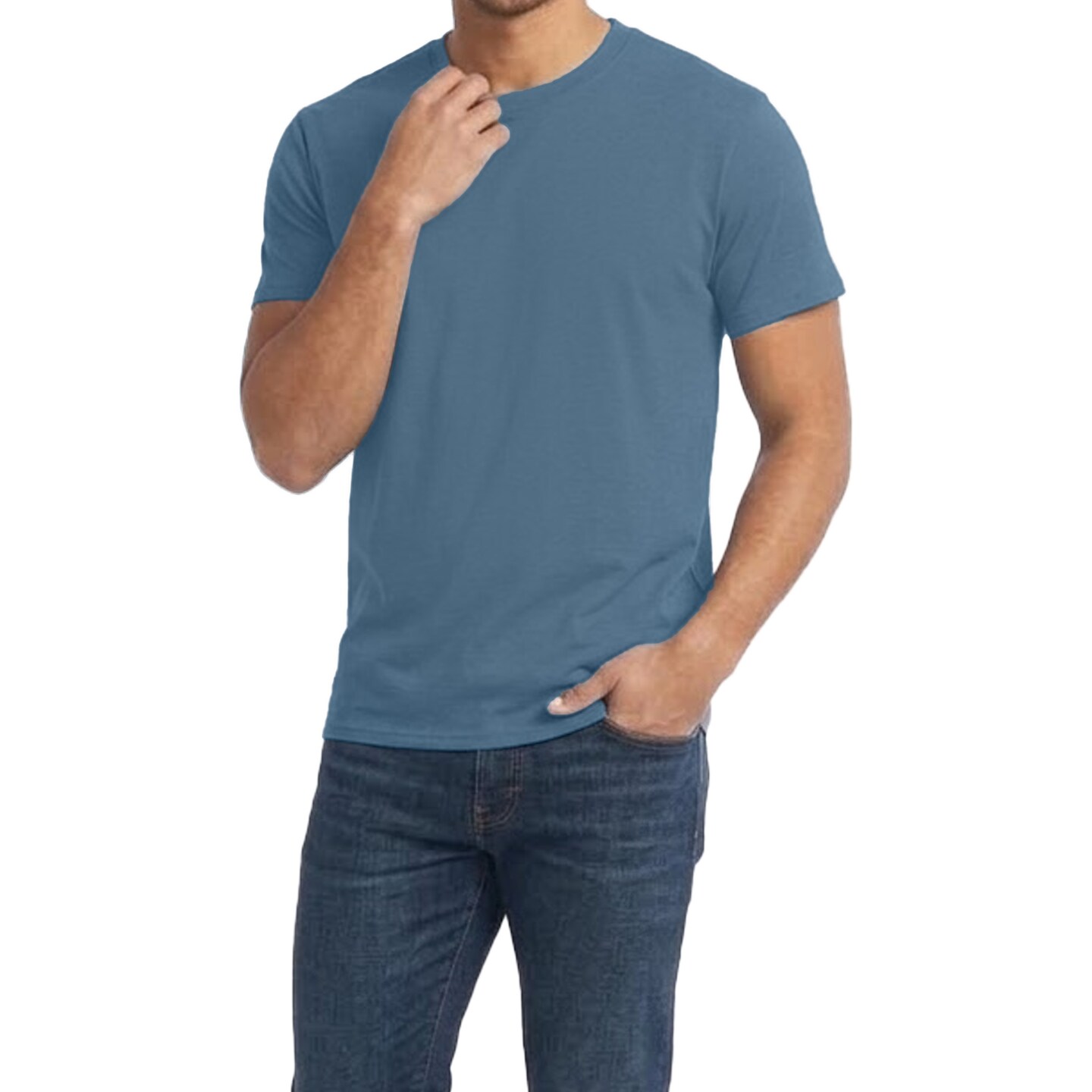 Gildan Unisex Heavy Cotton Indigo Blue Blank T-Shirt Bundle for DIY Crafts, Heat Transfer Vinyl & Screen Printing