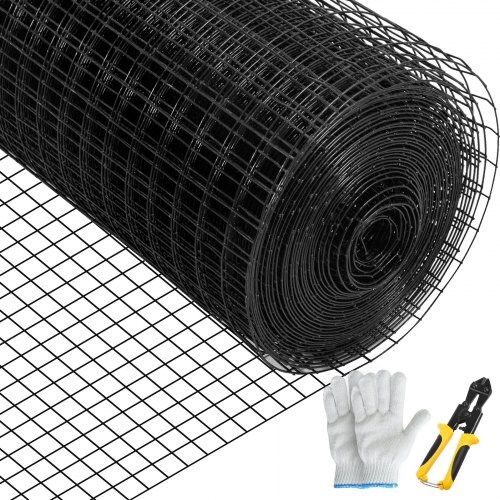 Black Galvanized Steel Vinyl-Coated Hardware Cloth Wire Mesh Roll
