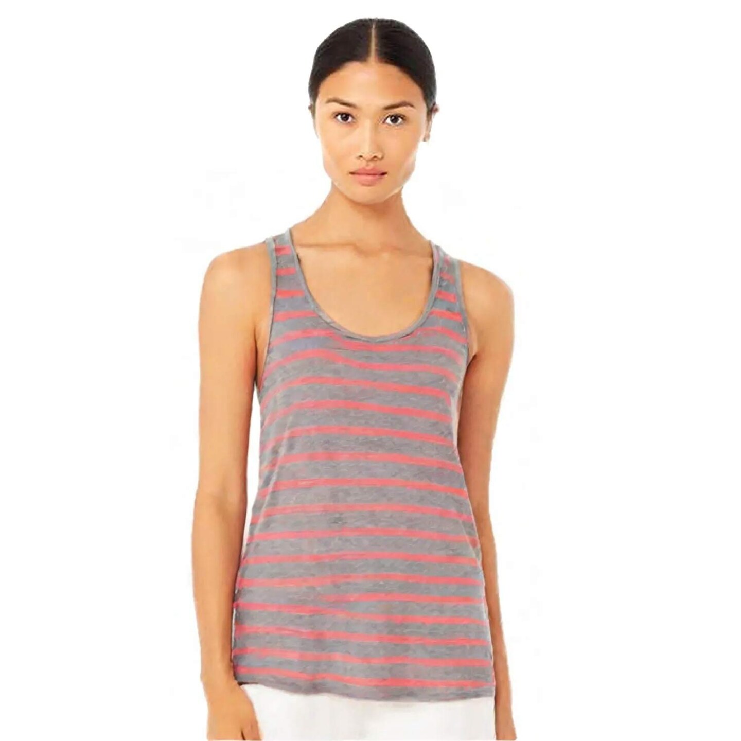 BELLA + CANVAS Women’s Flowy Crewneck Tank 8800 – Relaxed Fit Sleeveless Tee for Summer Wear