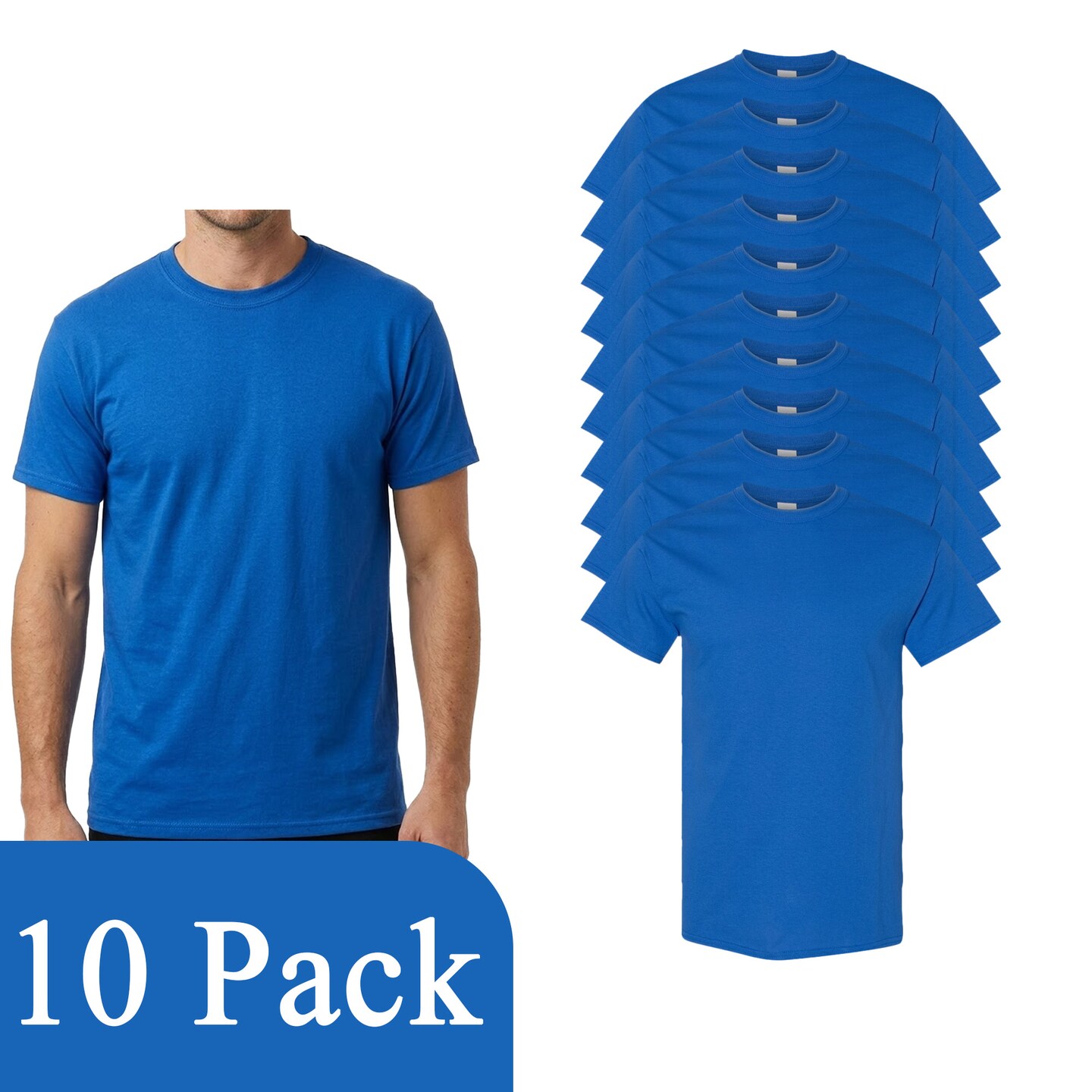 Gildan Heavy Cotton Crewneck T-Shirt, Men's Royal Craft & DIY Blanks Tee