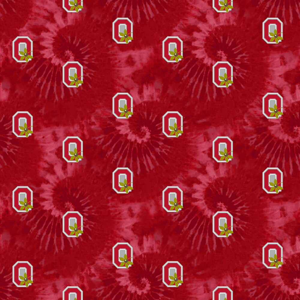 Fabric Sykel Enterprises Ohio State University Tie Dye by the Quarter Yard OHS1316