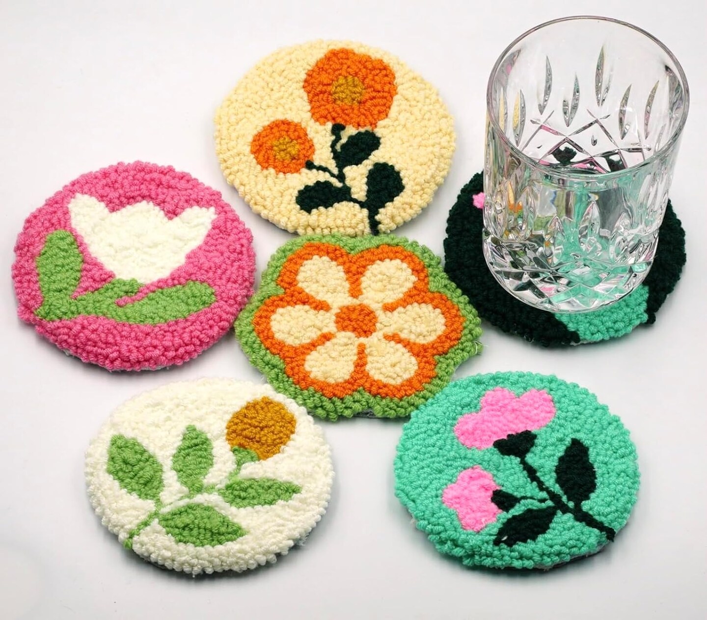 Punch Needle Kit for Beginners & Adults – Easy DIY Embroidery Set with Hoop, Yarn, Threader, and Fabric – Fun Rug & Tufting Craft Kit