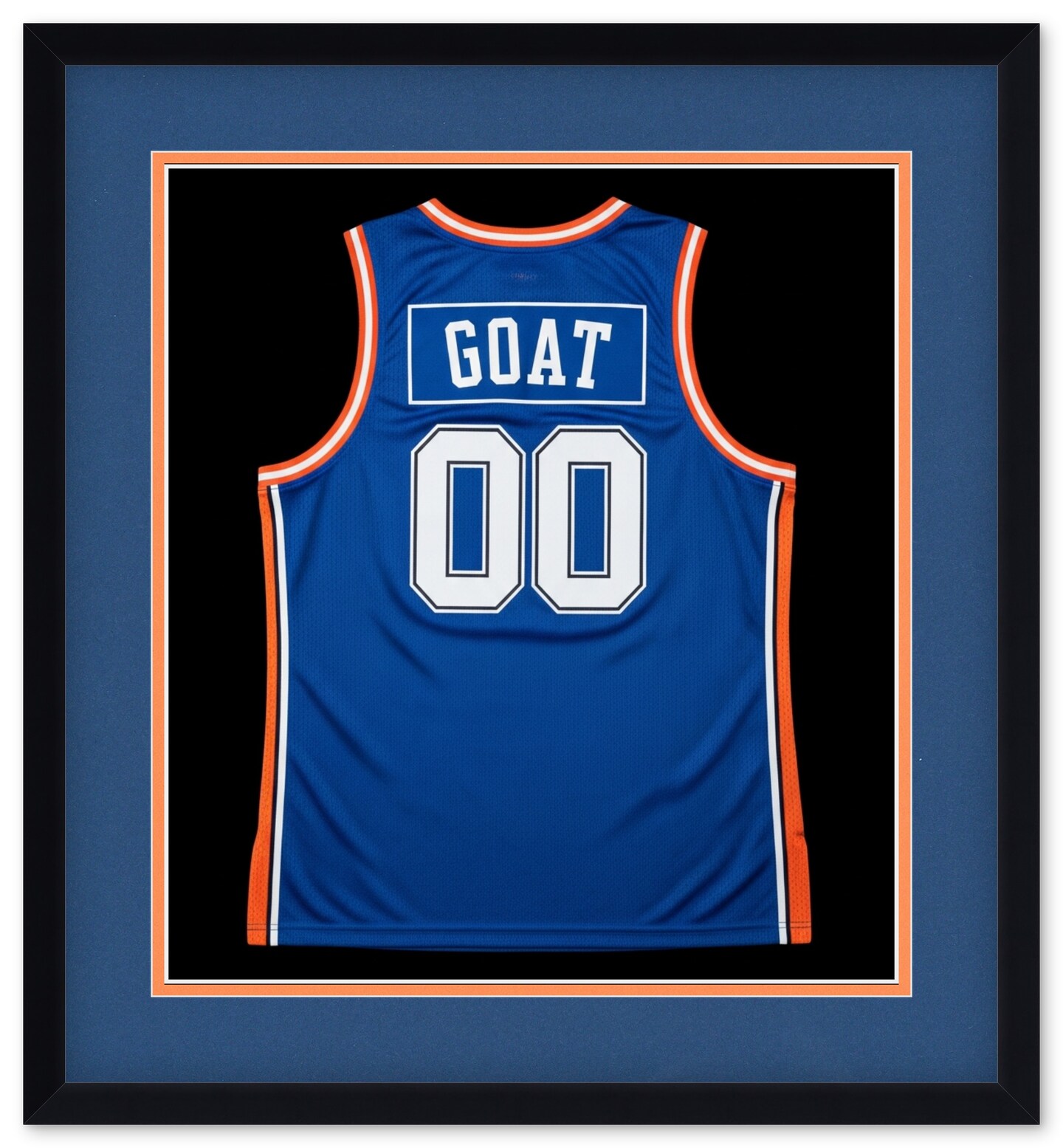 CustomPictureFrames.com Solid Wood Jersey Shadow Box Frame - Matte Black - Sizes 24x26 - Wall Display With Double Mat Made in the USA