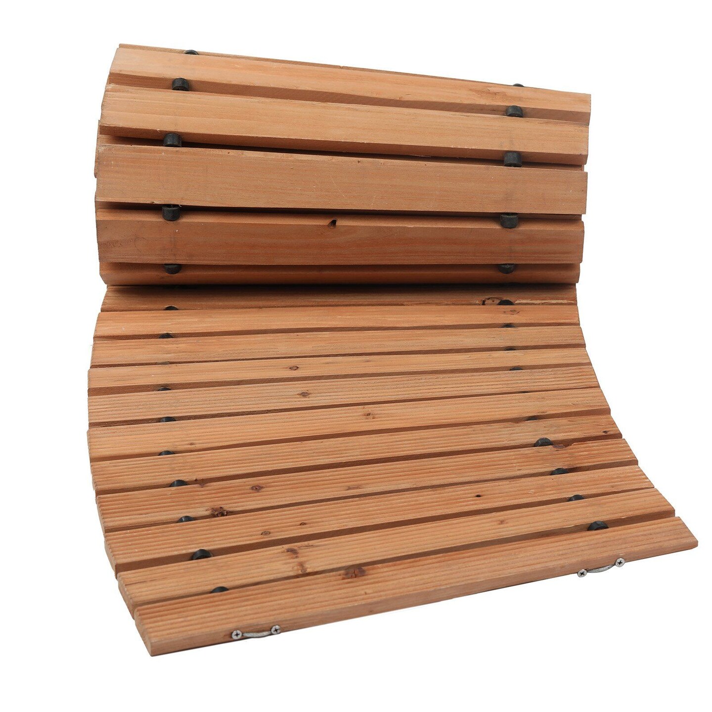 Cedar Wood Garden Pathway Roll Out Walkway Mat 96 Inch Non Slip Outdoor Path