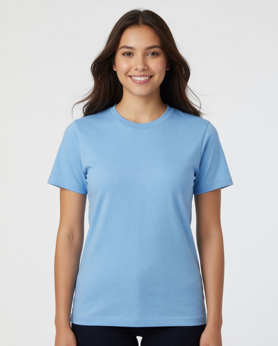 BELLA + CANVAS CVC Short Sleeve Crewneck Jersey T-Shirt for Casual Layering & Custom Printing Essential Tee