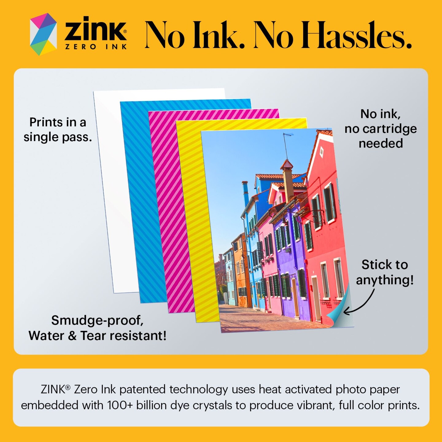 KODAK Printomatic Digital Instant Print Camera, Supports Sticky-Backed 2x3" Zink Photo Paper