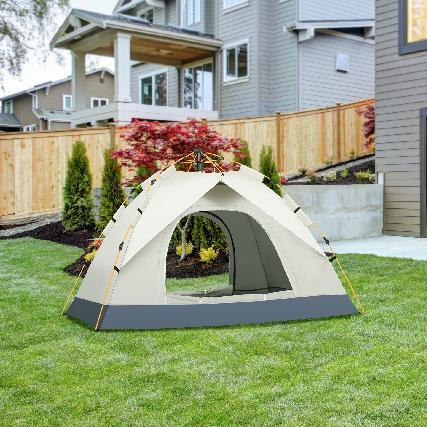 nstant Pop-Up Camping Tent, 2-3 Person Automatic Setup Waterproof Dome Tent for Outdoor Hiking Short Description