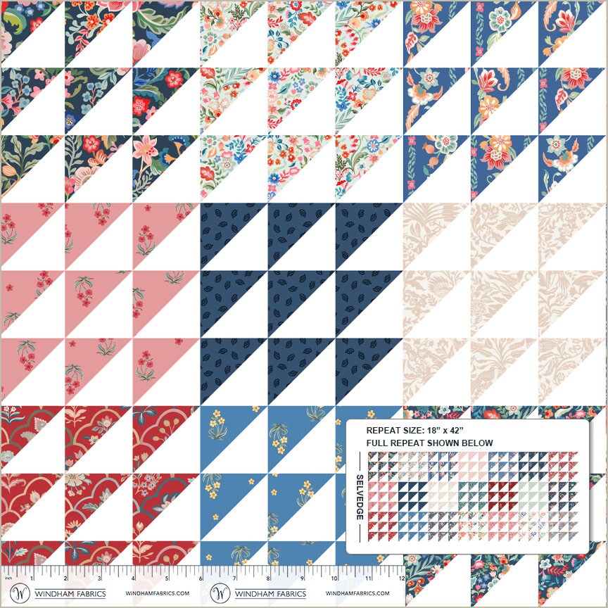 Heirloom Wholecloth in Multi (55055d-1) | Tapestry | Clare Therese Gray | Windham