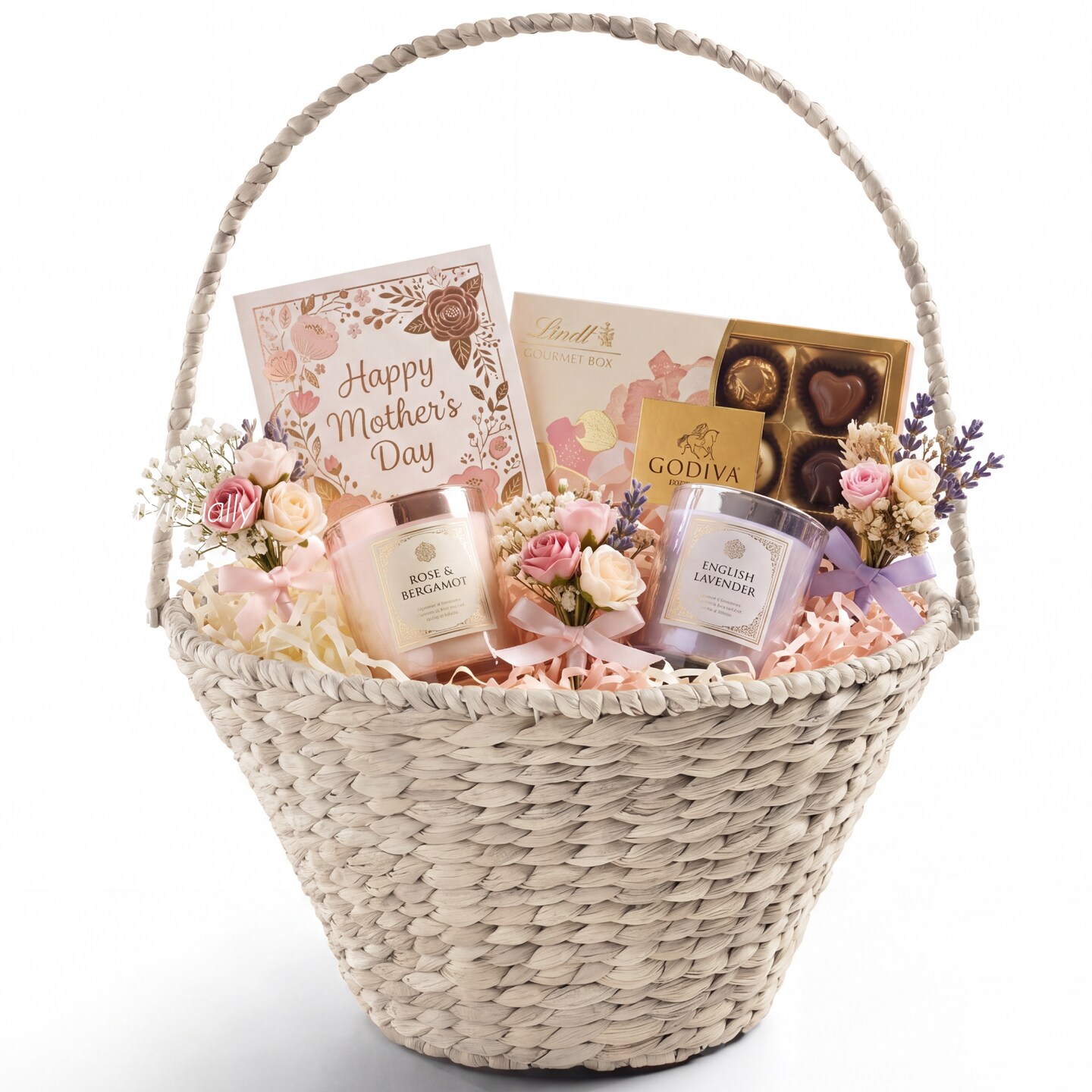 Best Choice Products Easter Basket, Large Woven Easter Basket for Kids w/ Collapsible Handle, Tapered Shape