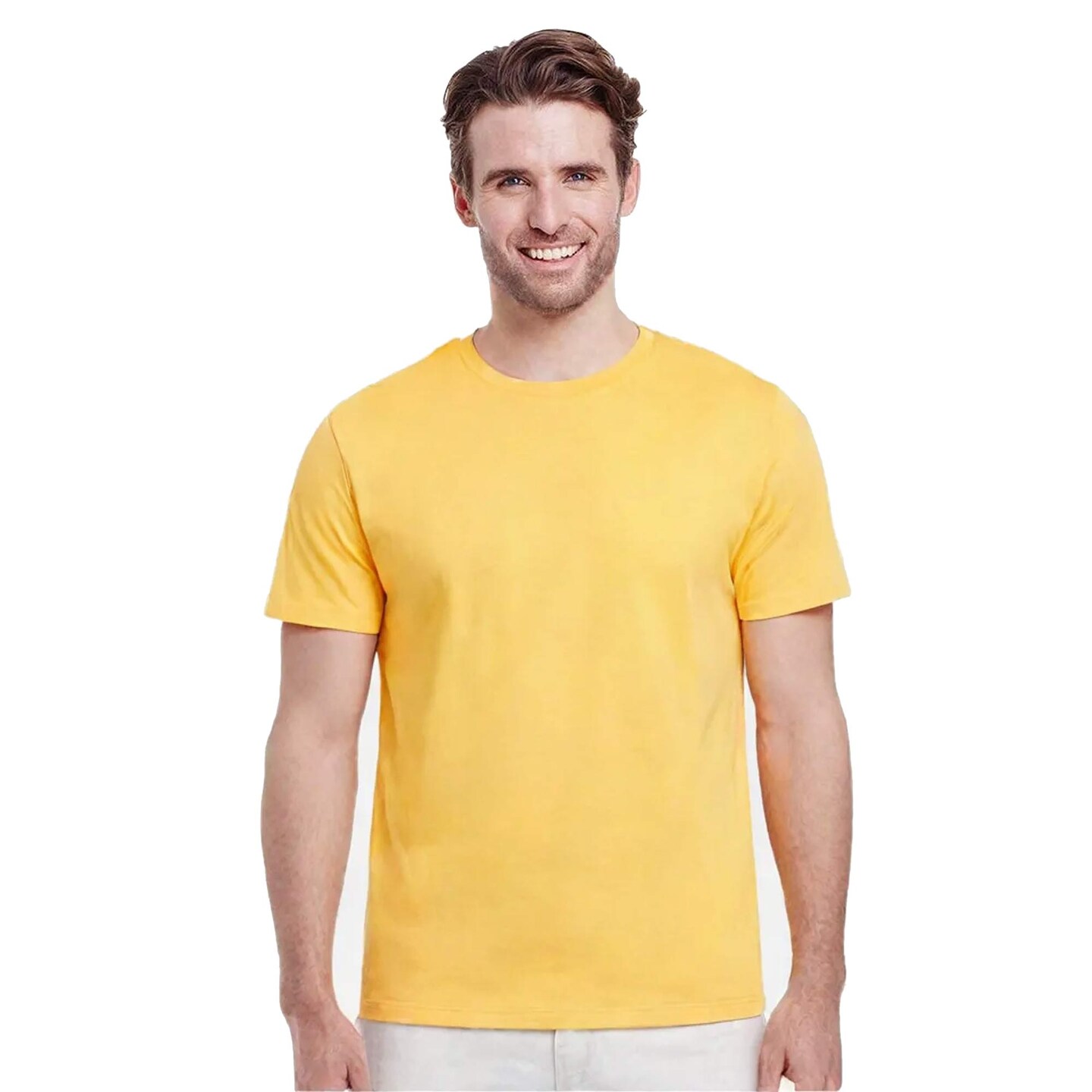 Gildan Heavy Cotton Crewneck Short Sleeve T-Shirt 5.3 oz 100% US Cotton Classic Fit Blank Tee for Appliqué work
