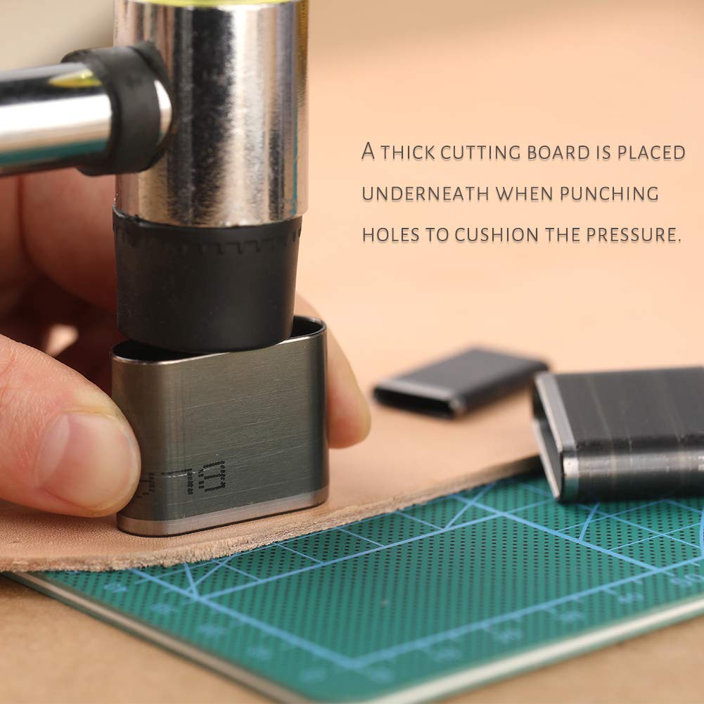 52 Shape Style Leather Hole Punch Tool, Multiple Shapes Leather Cutting Dies, Hollow Punch Cutter Tool for Belts, Punch Tool Set Hole Punch Cutter for Handmade DIY Crafts