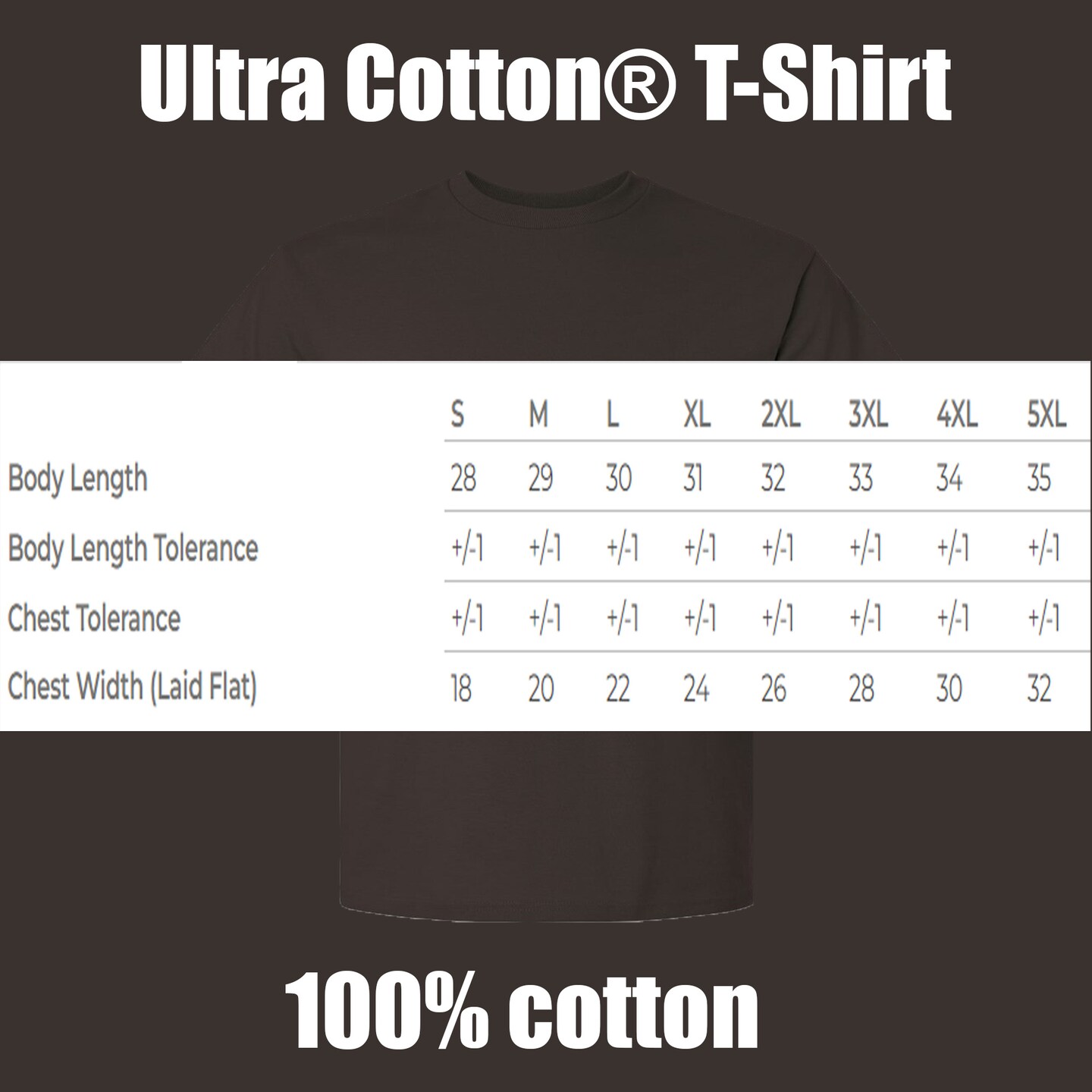 Gildan Ultra Cotton Short Sleeve Tee Pack for Heat Transfer, Dark Chocolate Crewneck T-Shirt Custom Printing