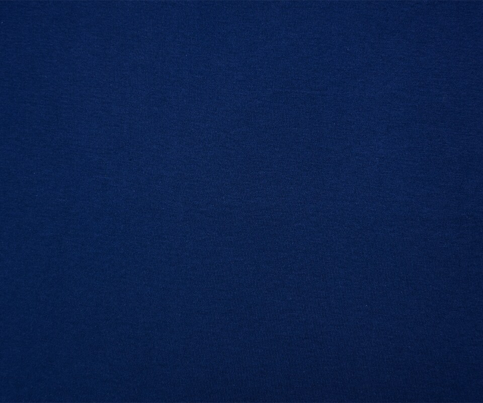 Navy Blue Organic Cotton Solid 1X1 Rib Knit Fabric By the Yard