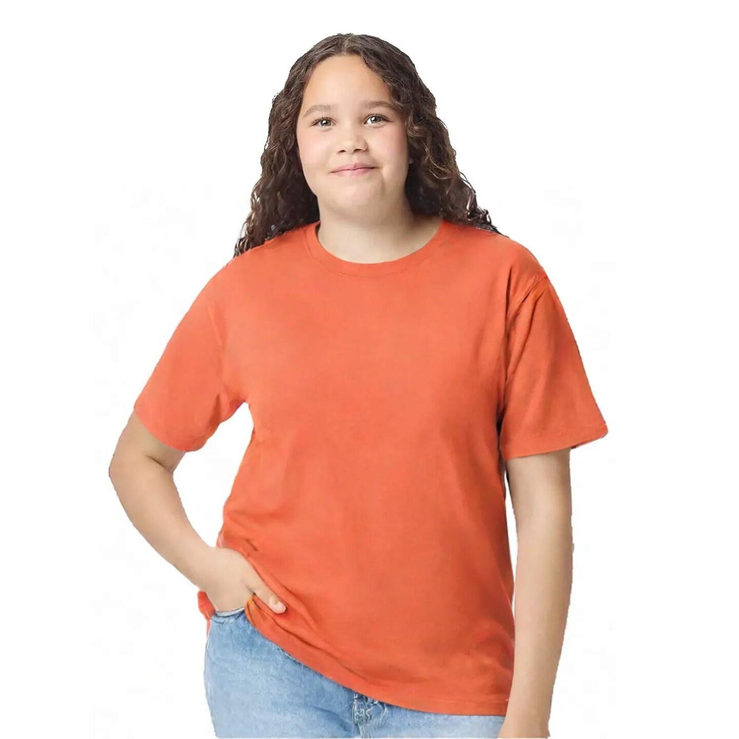 Gildan Heavy Cotton Youth Crewneck Short Sleeve T-Shirt Durable Kids Basic Tee for Everyday Comfort