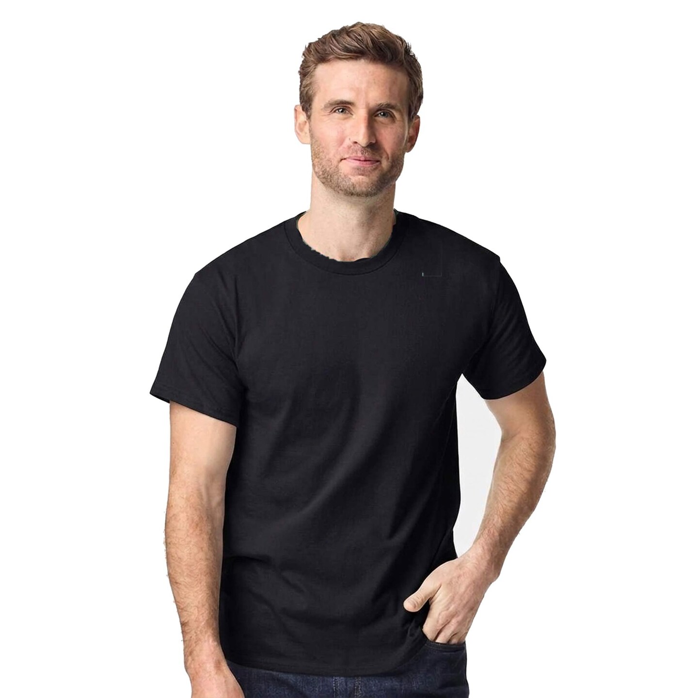 24 Pack Gildan® Heavy Cotton Short Sleeve Crewneck T-Shirt Bulk Blank Tees for Printing, Workwear & Events
