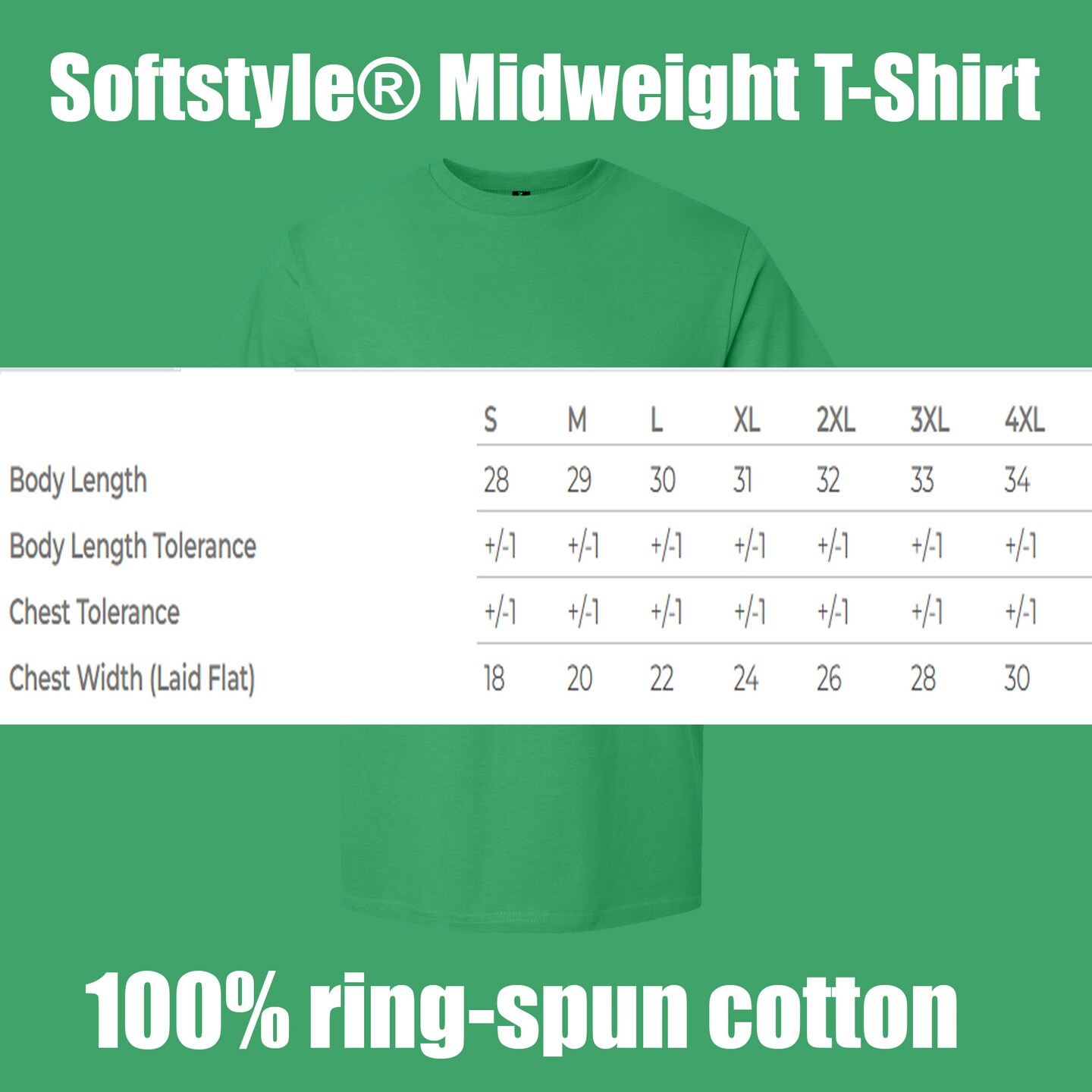 Gildan Unisex Irish Green Softstyle T-Shirt Blanks for Printing, Personalization & Handmade Projects