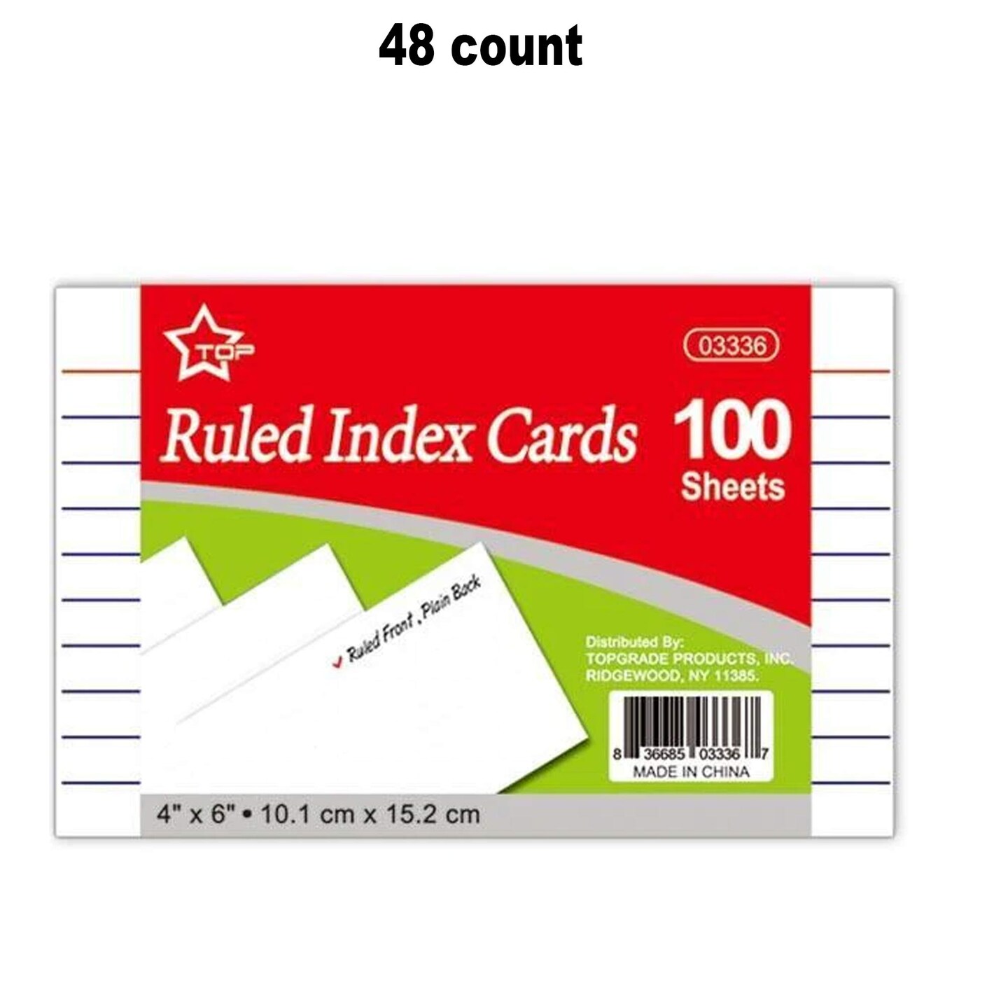 100Ct 4x6 Inches Index Cards Large Durable and Perfect for Notes