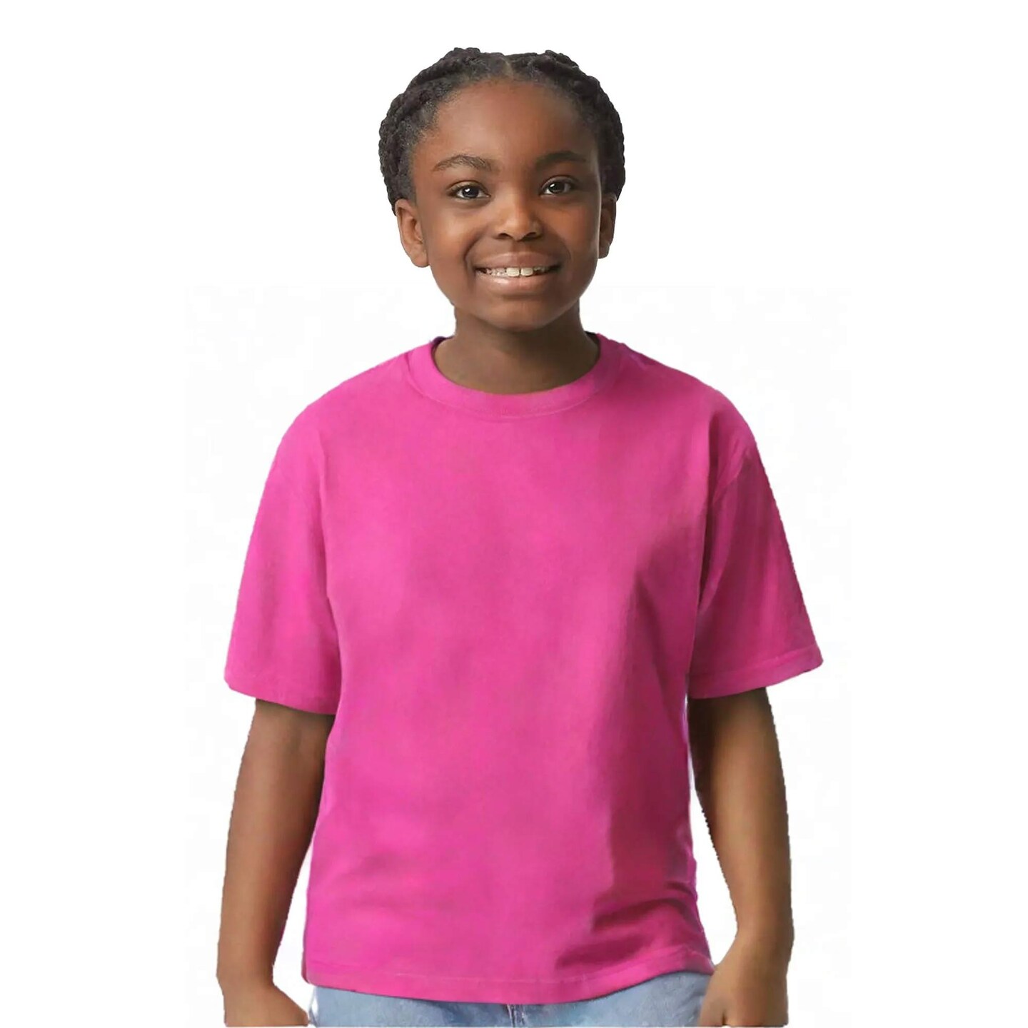 6 Pack Gildan Ultra Cotton Youth Short Sleeve Crewneck T-Shirt 100% Cotton Classic Fit Durable Tee for Safety & Everyday Wear