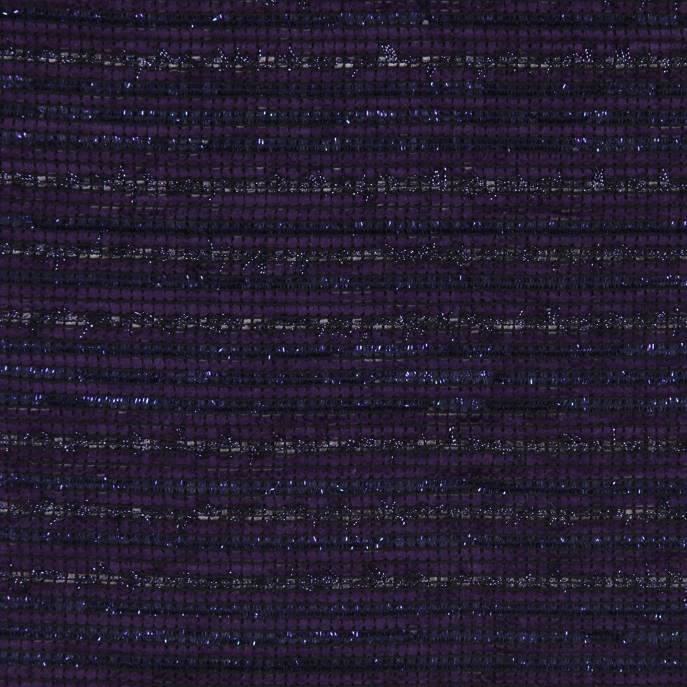 1 Yard British Purple Metallic Striped Wool Fabric