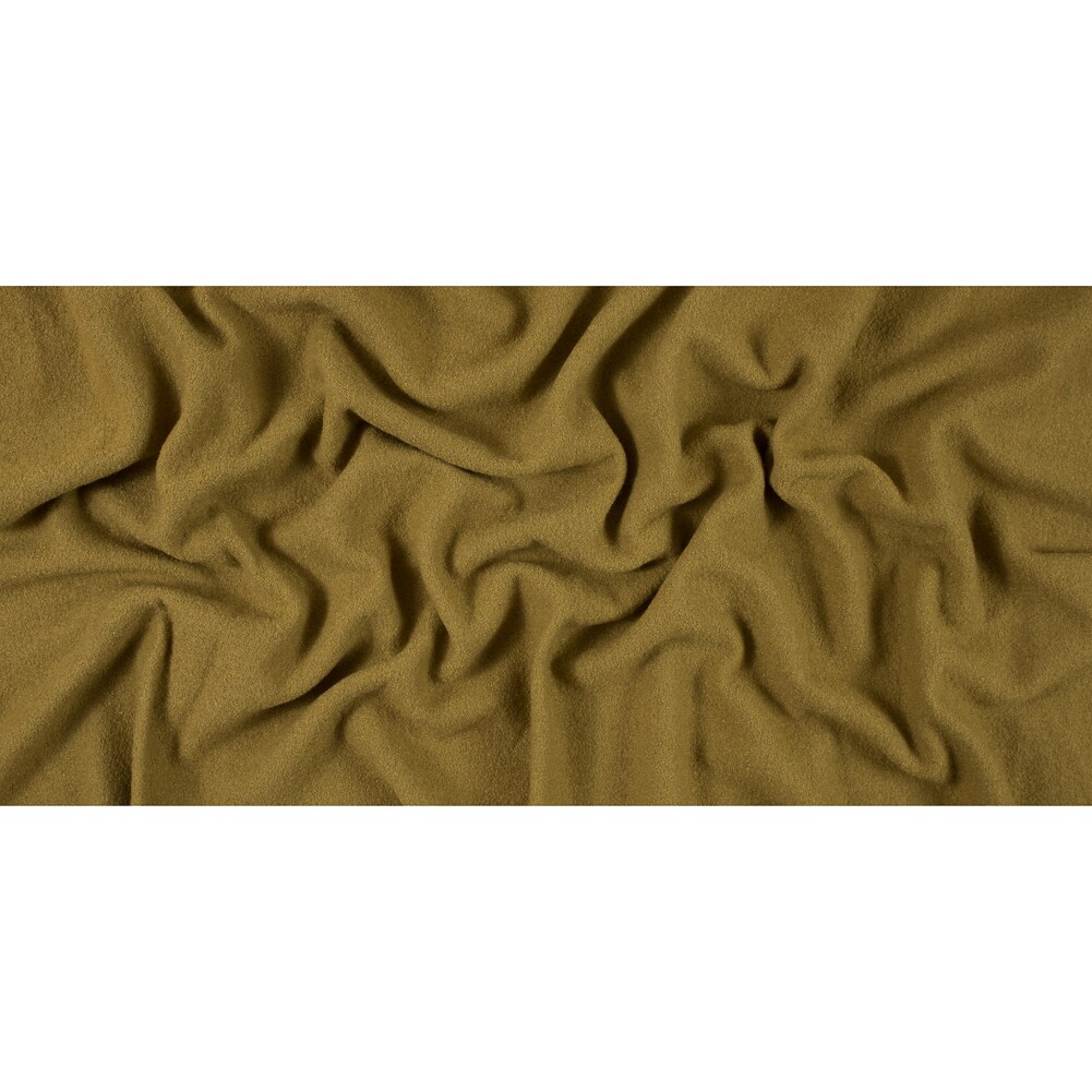 1 Yard Boiled Wool Coating Fabric - Golden Olive - Ketil Collection