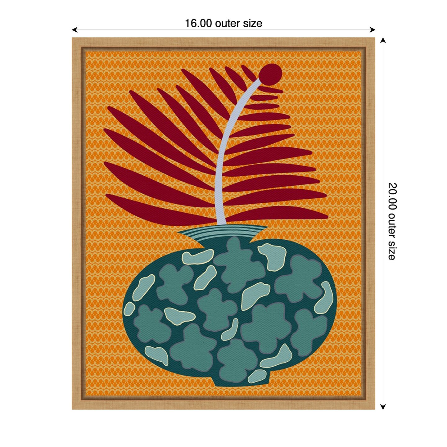 Snappy Botanical II by Regina Moore Framed Canvas Wall Art
