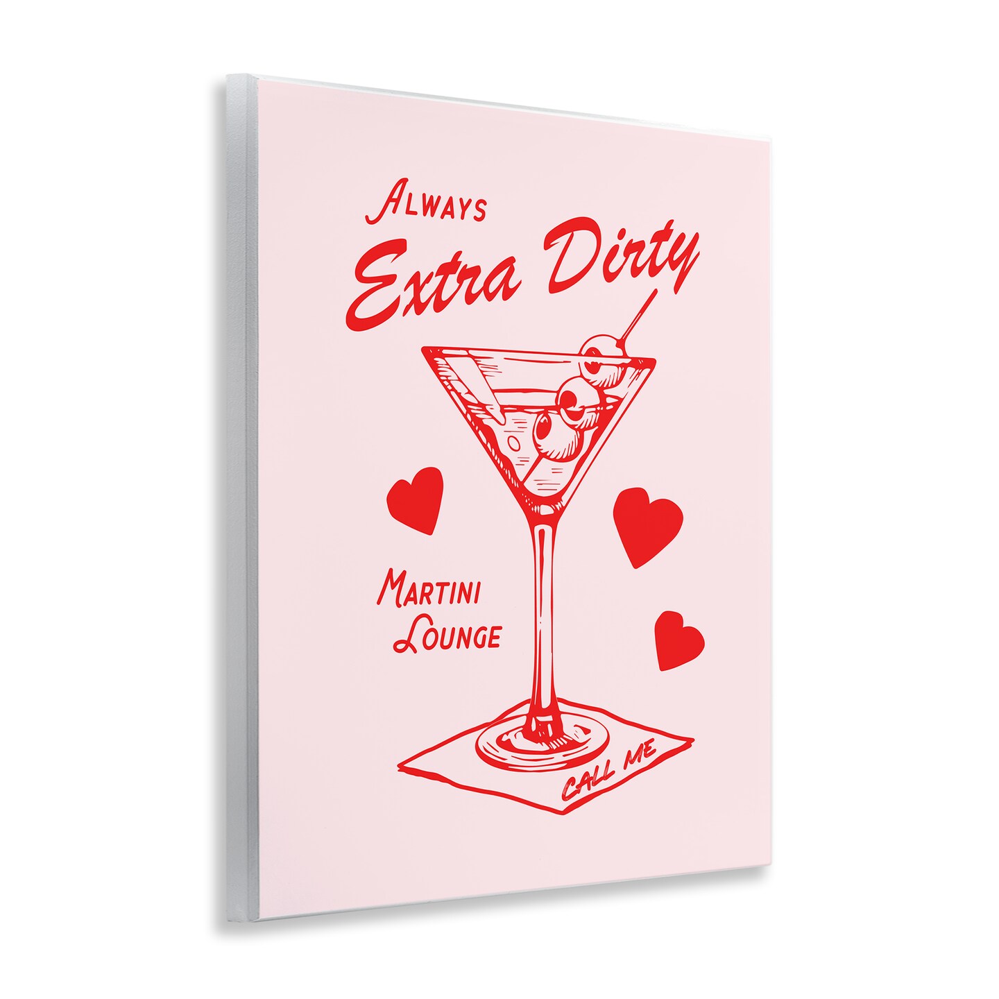 Stupell Industries Always Extra Dirty Martini Wall Plaque Art Design by House of Lulu