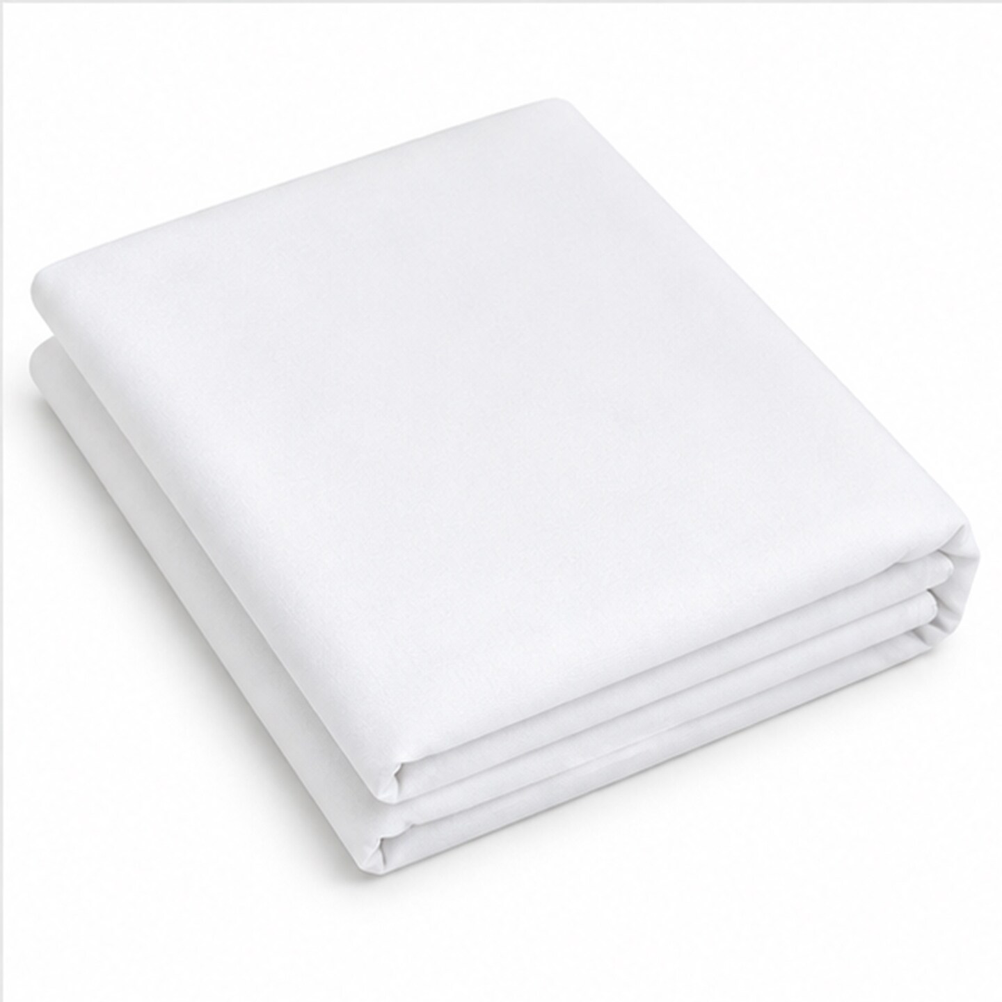 1 Yard Solid Poly Cotton White Lining Fabric 60 Inch Wide Soft Lightweight Material