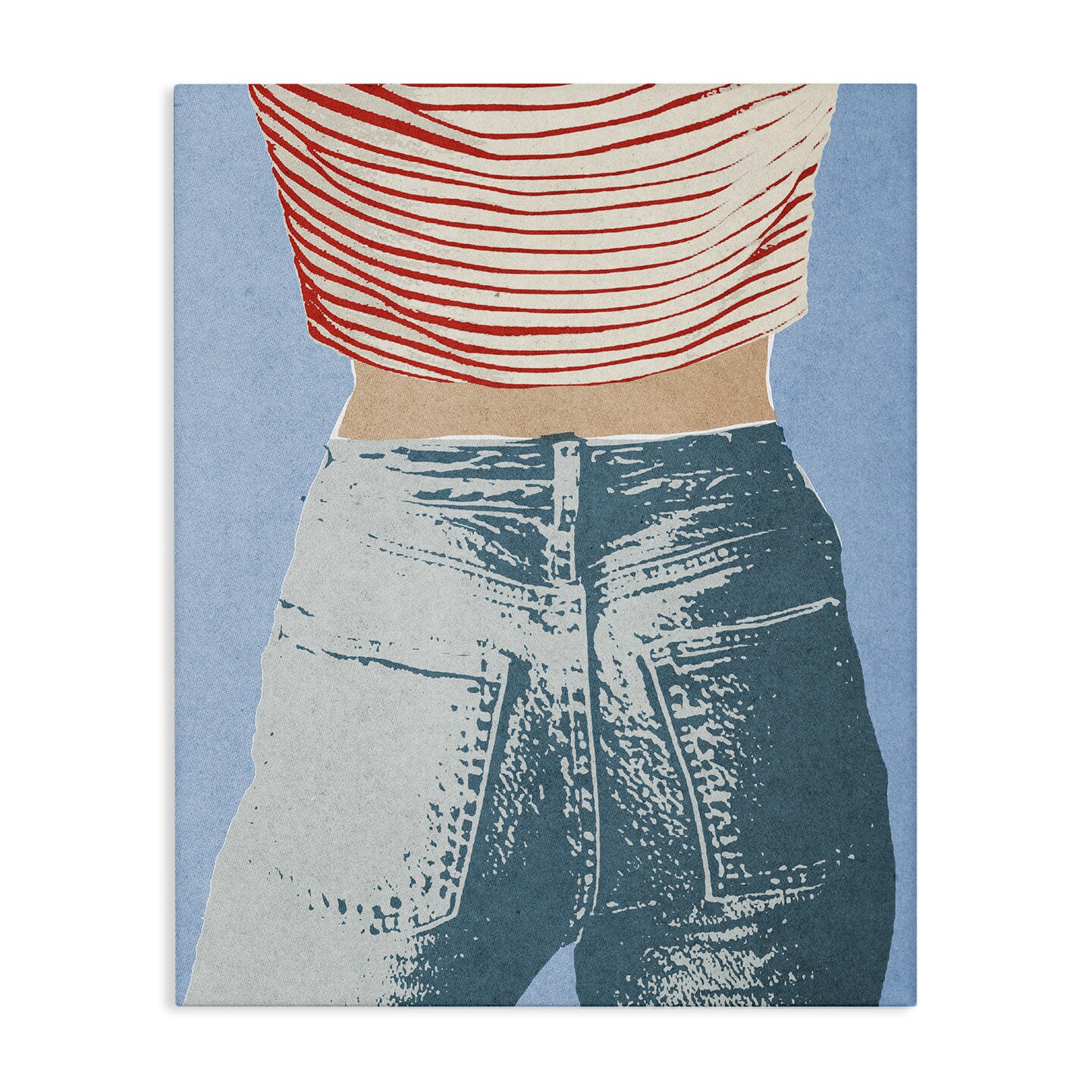 Stupell Industries Favorite Jeans Vintage Canvas, design by Victoria Barnes