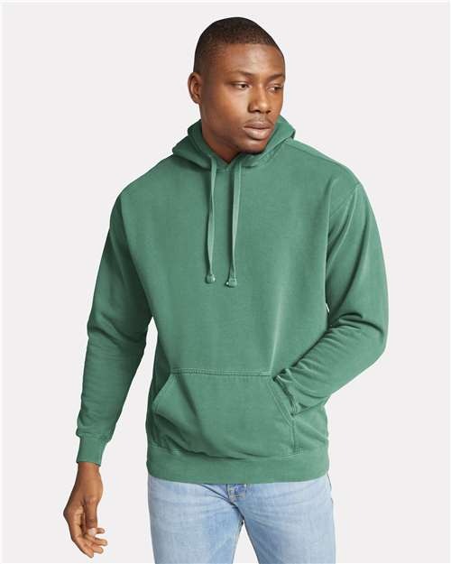 Comfort Colors® Unisex Garment-Dyed Hooded Long Sleeve Sweatshirt