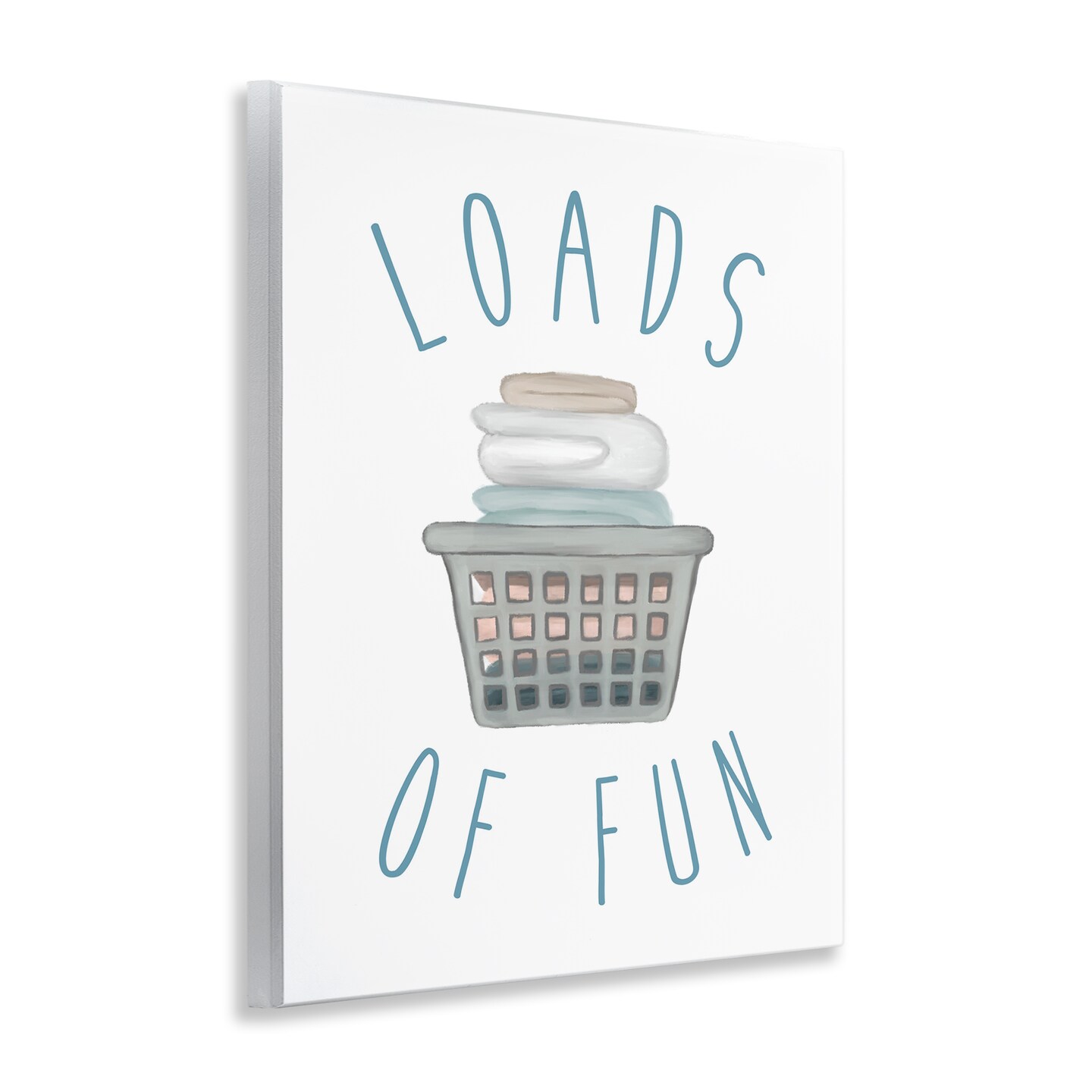 Stupell Industries Loads Of Fun Laundry Basket Wall Plaque, design by Elizabeth Medley