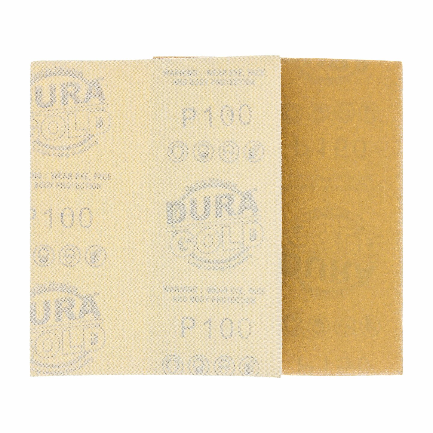 100 Grit - 1/4 Sheet Hook &#x26; Loop Sandpaper 5.5&#x22; x 4.5&#x22; - For Automotive &#x26; Wookworking Palm Sanders - Box of 24