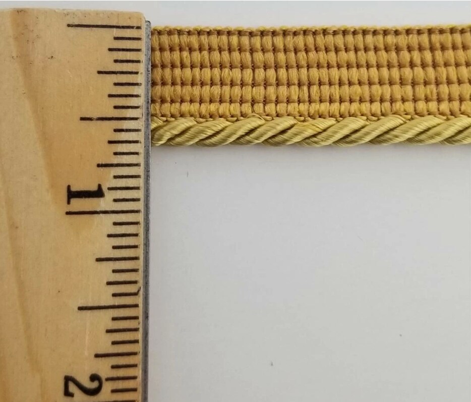 Twist Cord with Lip Piping Trimming - 8 Yards- Many Colors Available!