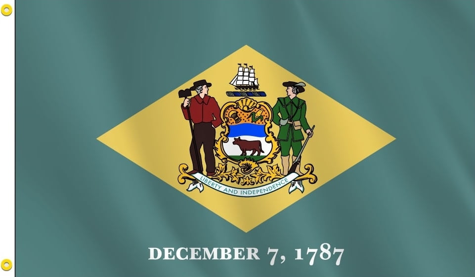 Delaware State Flag – 3x5 ft Durable Polyester – Indoor/Outdoor Use
