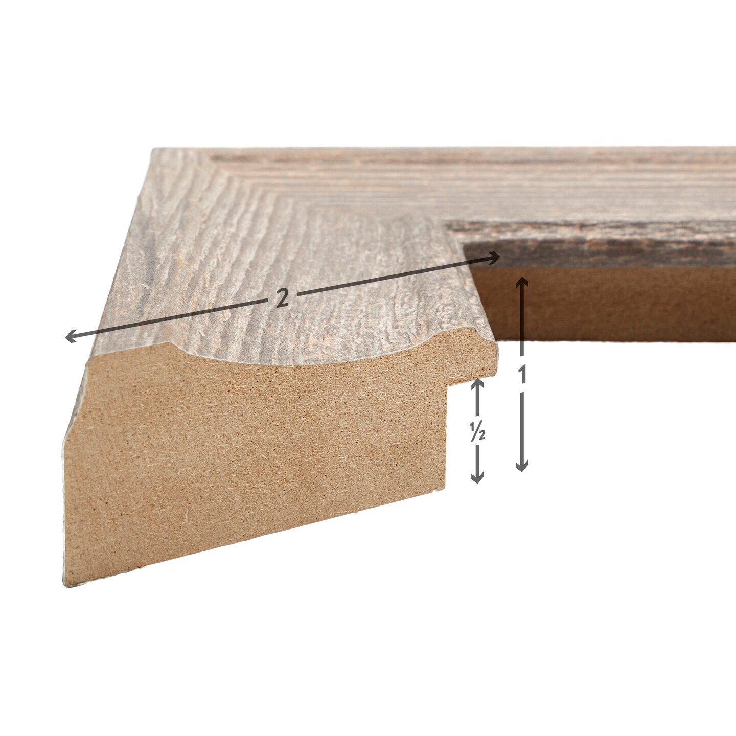 20x30 Picture Frame, Martin 2 Inch MDF Moulding, Wall Display Frame for Art, Posters, or Photos by wallsthatspeak