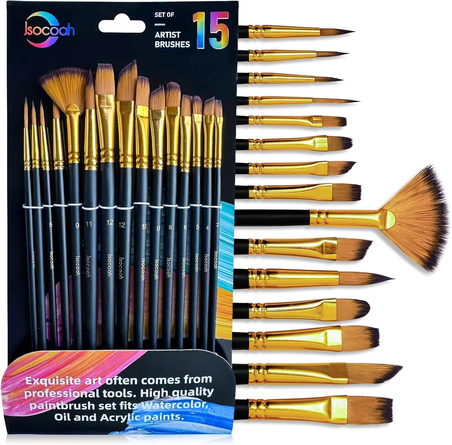 Glaze Brush Set,6 Piece,Wooden Handle,Flat Brush,Painting Brush Set,Professional Painters Brush,Premium Flat Brush,Paint Brush,Wall Paint,Home Painting Brush,Window Frame Brush