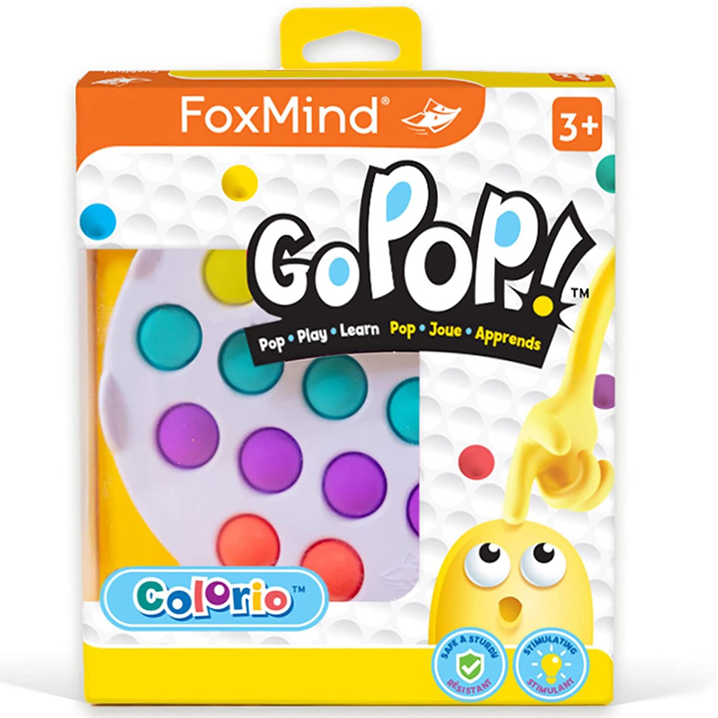 FoxMind, Go Pop! Colorio, The Original and Ingenious Tactile Game.